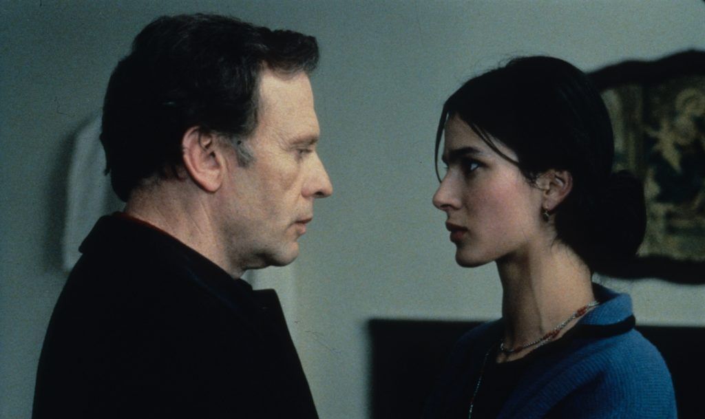 Trintignant e Laura Morante in Colpire al cuore